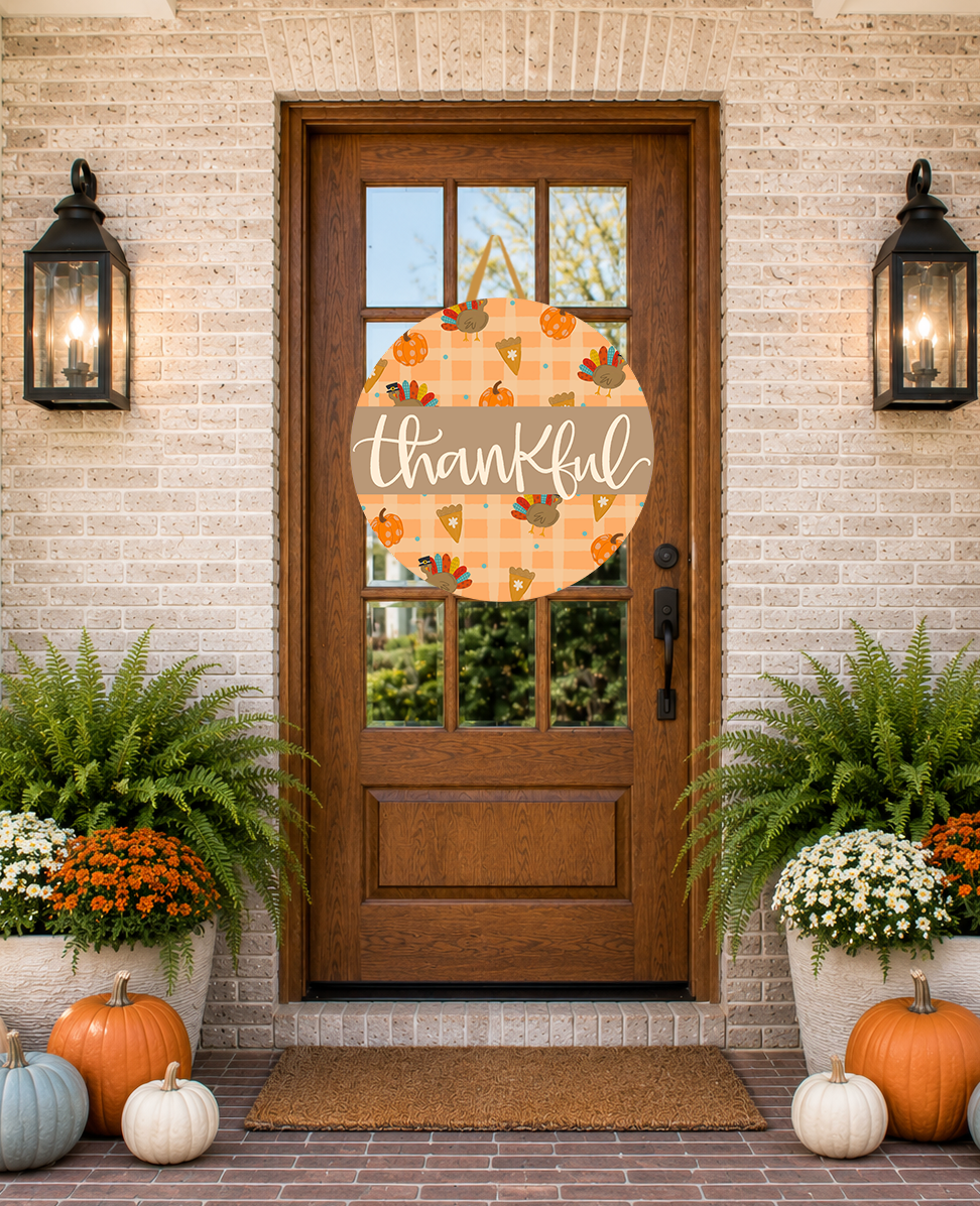 Thankful Door Hanger by Doodles By Rebekah