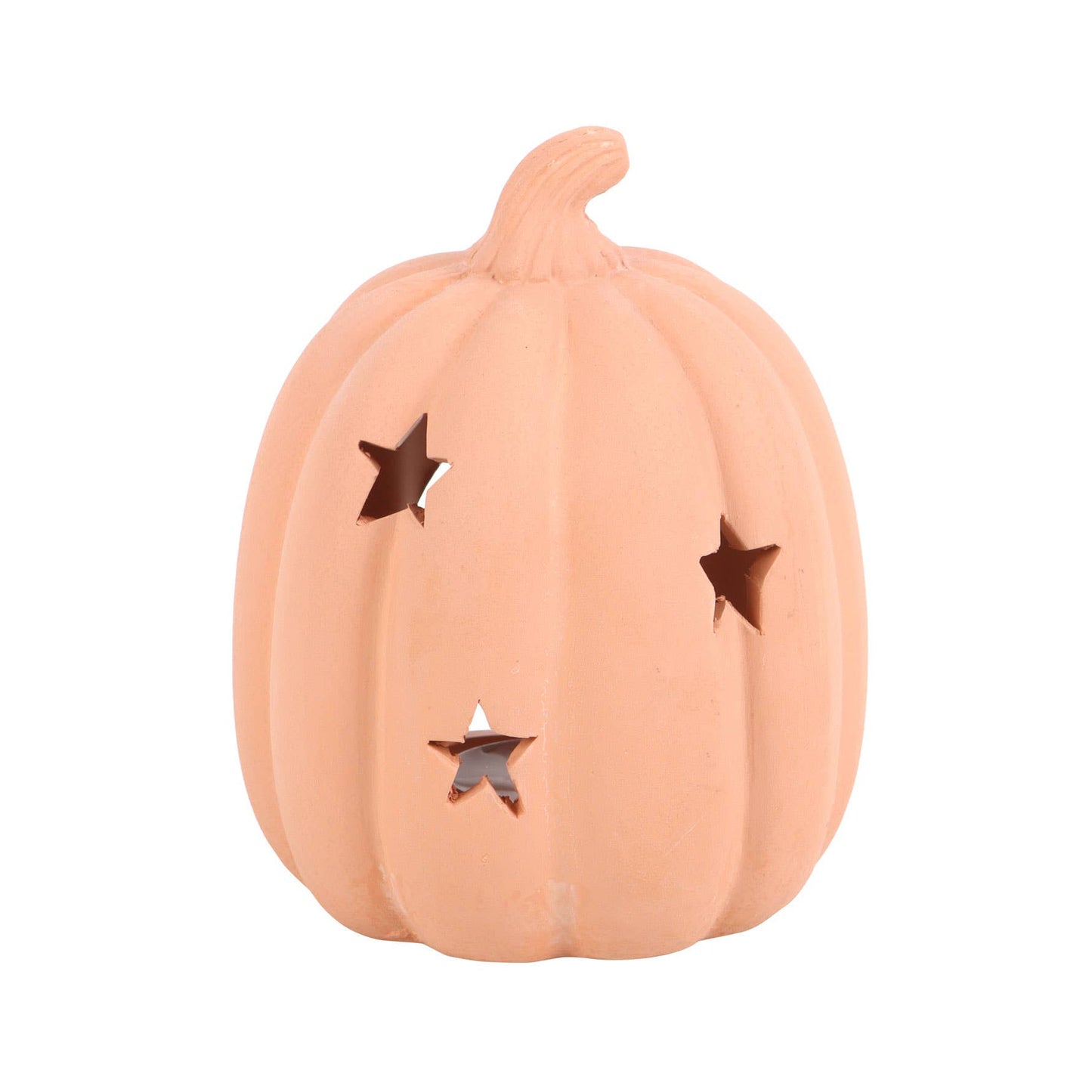 3.5" Terracotta Fall/Halloween Pumpkin Tealight Holder