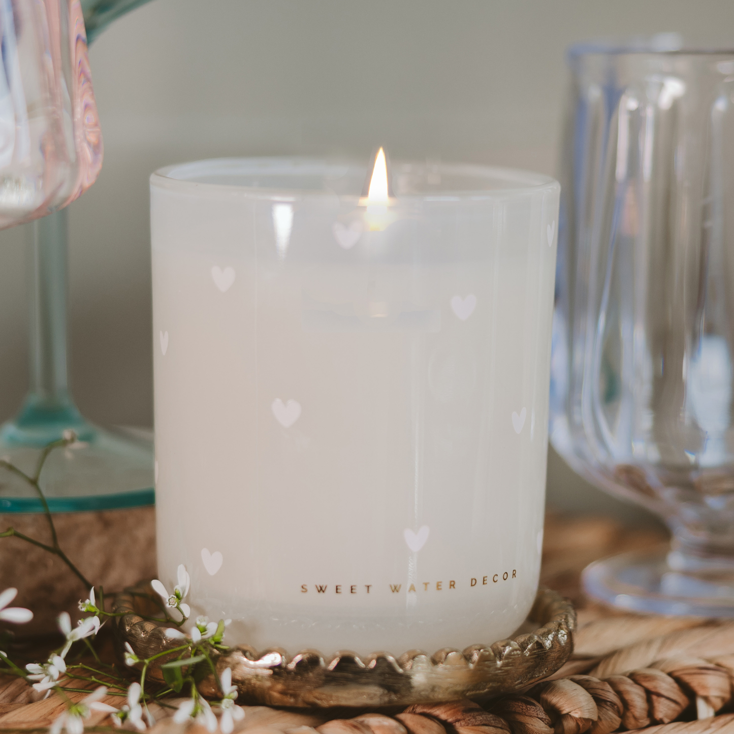 All Over Hearts 12 oz Soy Candle