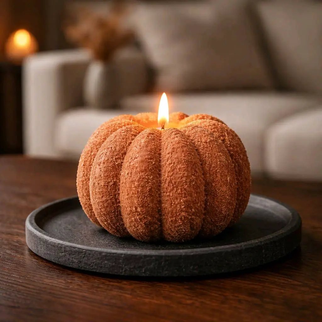 Chunky Moving Flame Grunge Pumpkin 6x5in by Wholesale Home Decor