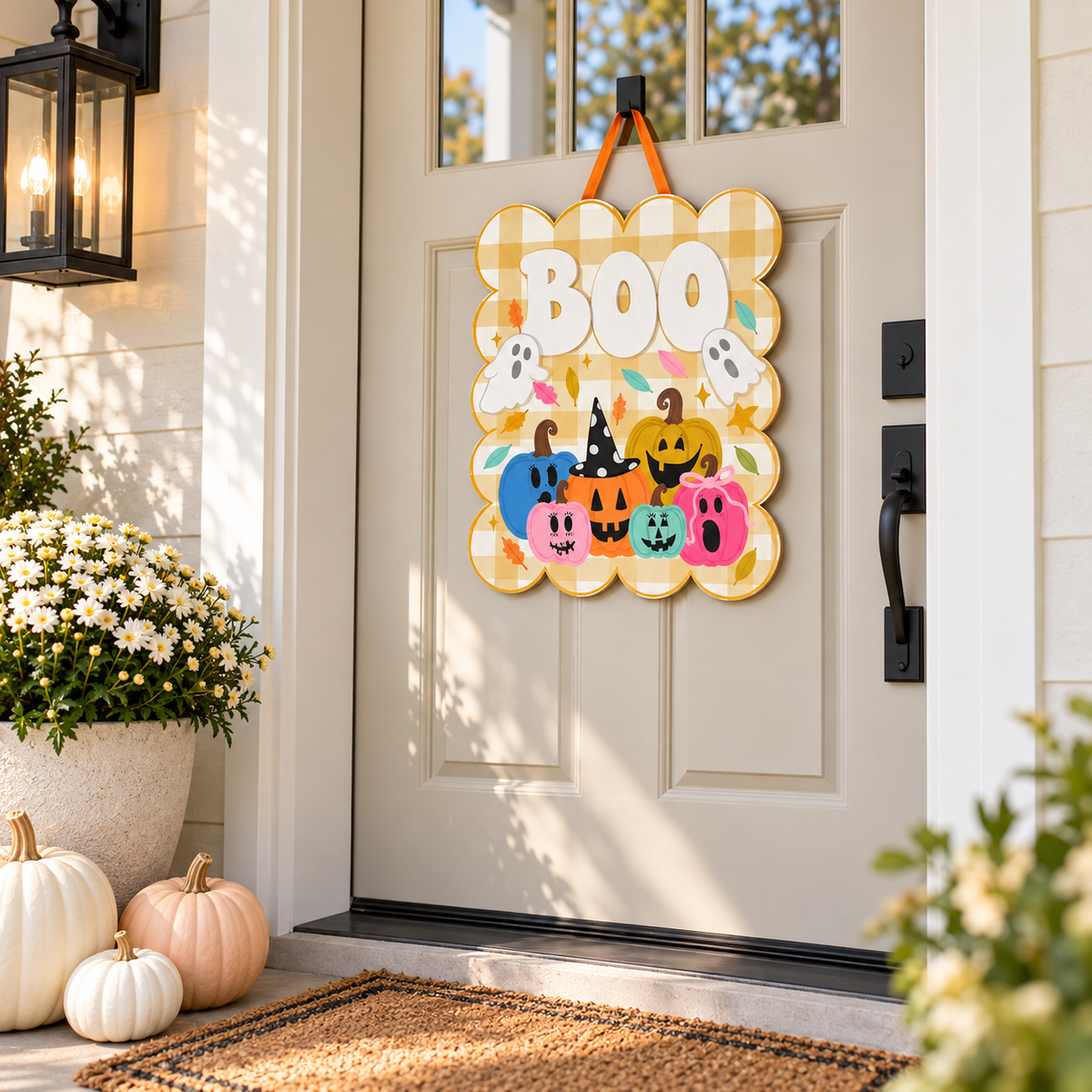 Jackolantern Square Door Hanger