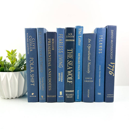Decorative Books for Home Decor- Blue Books - 49th & Magnolia