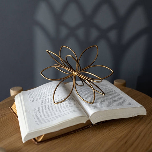 Bohdi Flower Metal Wire Decorative Accent Bronze - 49th & Magnolia