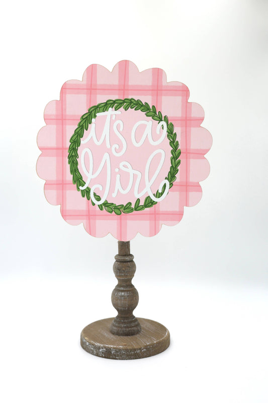 It's a Girl Baby Topper (Base Sold Separately