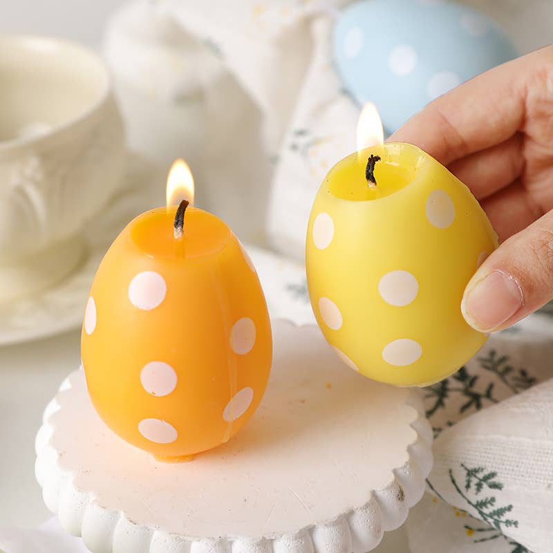 Easter Scented Macaron Egg Decorative Candle