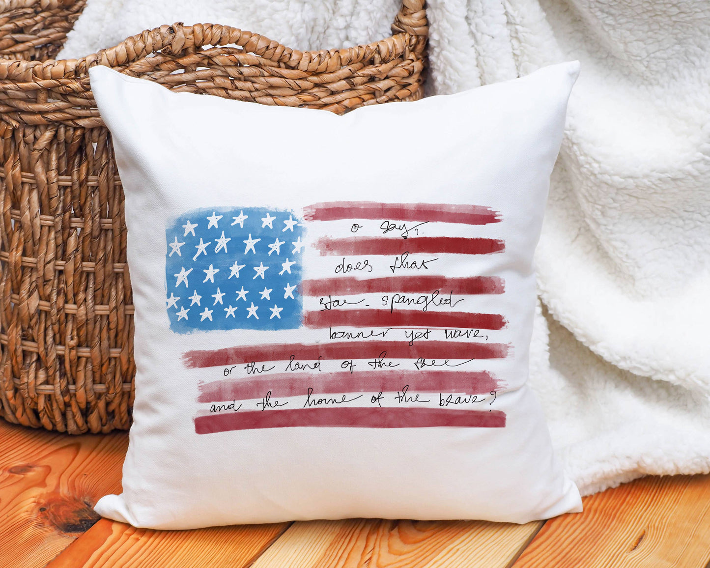4th of July Flag Pillow