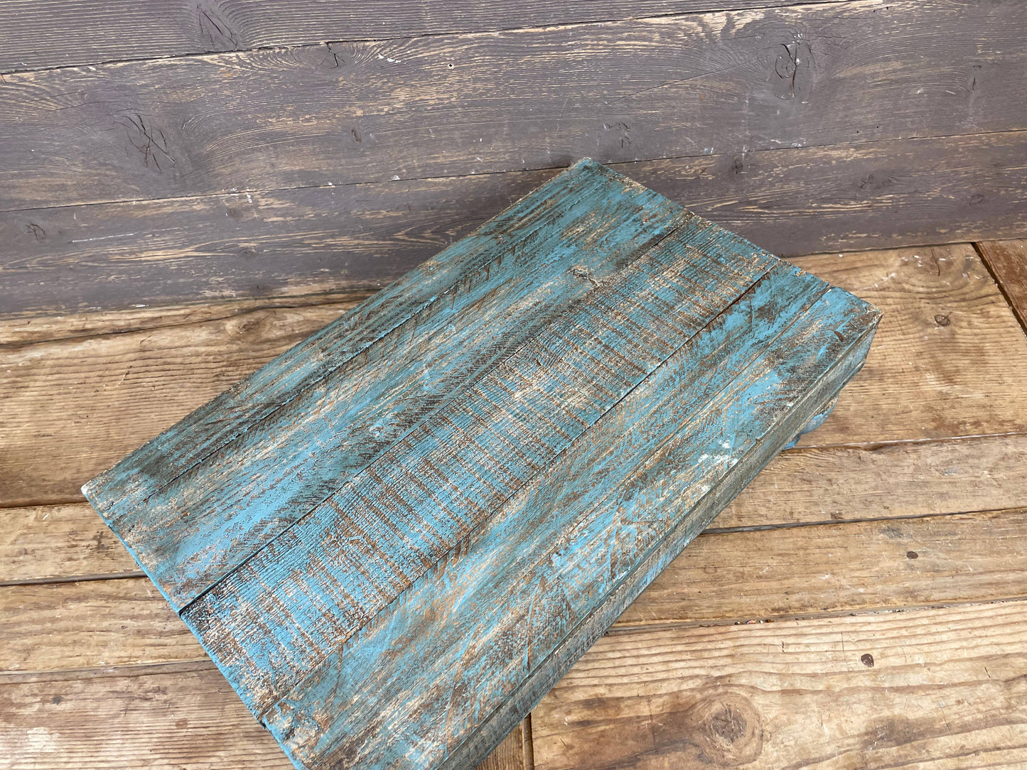 Conway-20x12 in Turquoise Cake Table-Display-Reclaimed Wood - 49th & Magnolia