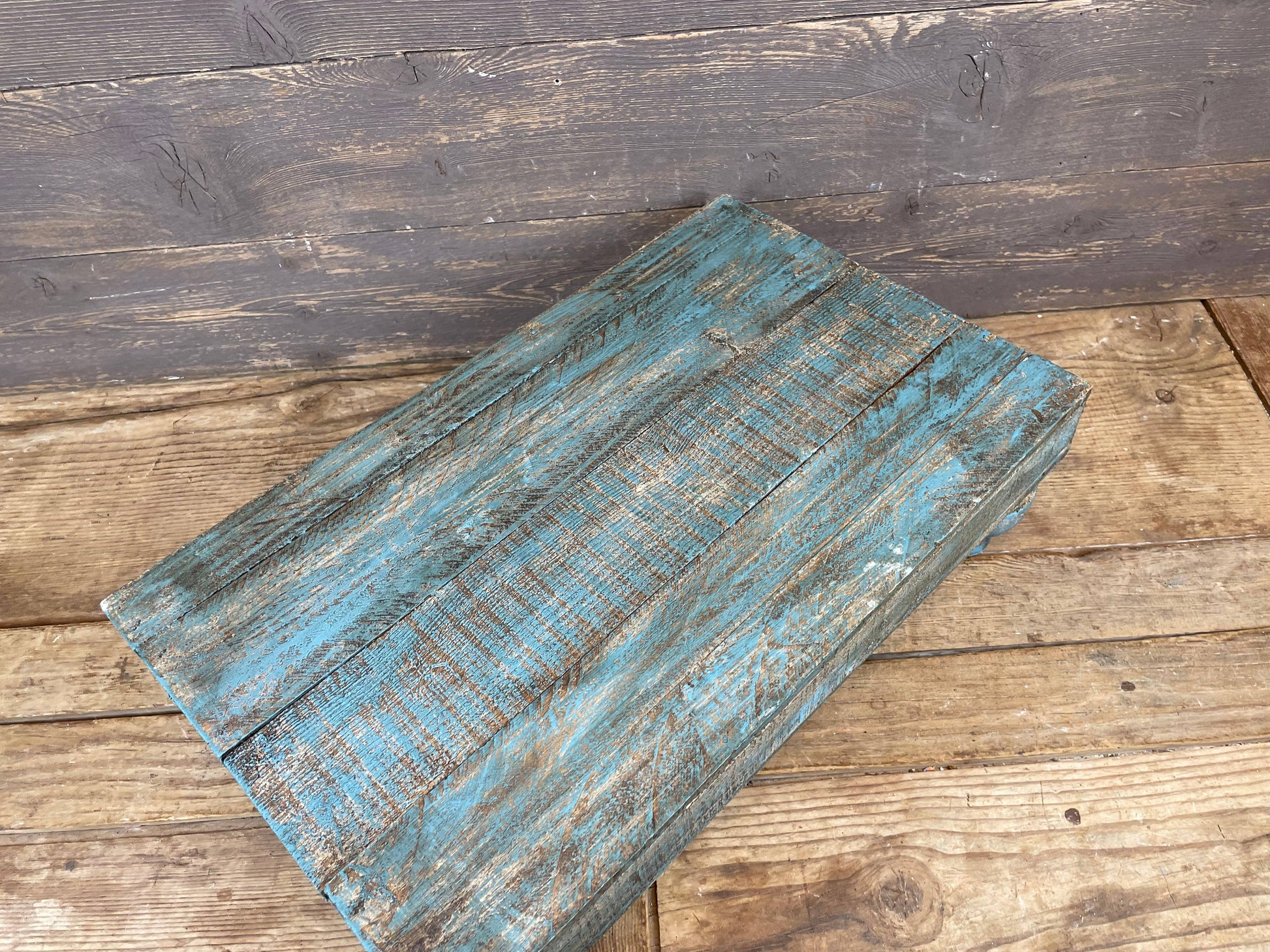Conway-20x12 in Turquoise Cake Table-Display-Reclaimed Wood - 49th & Magnolia