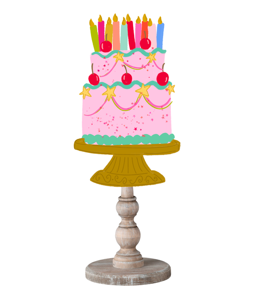 Pink Cake Topper (Base Sold Separately)