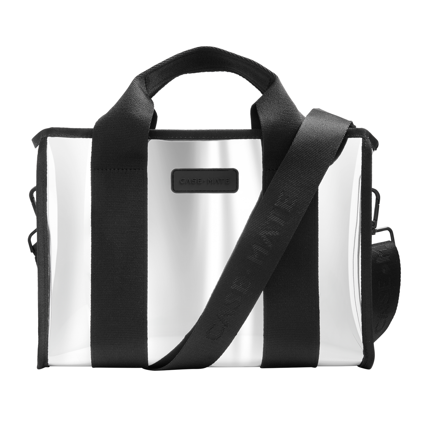 Case-Mate Silver Chrome Mini Zip Tote Bag