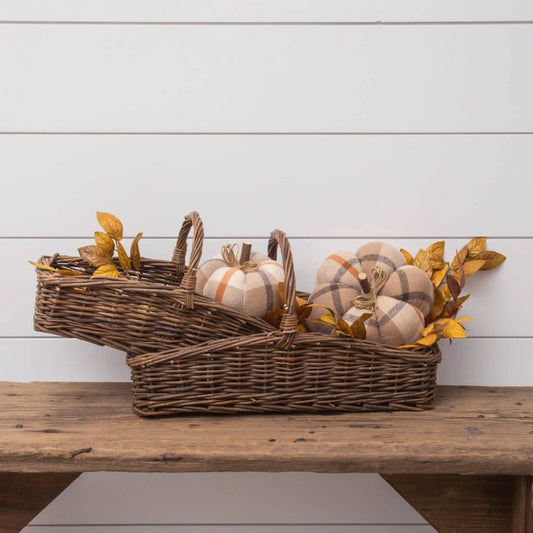 Rectangular Wicker Baskets with Handles by Audrey's