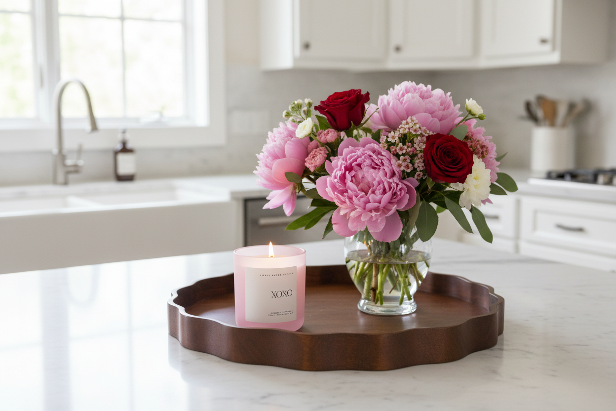 XOXO Valentine's Day 15 oz Soy Candle w/Matte Jar