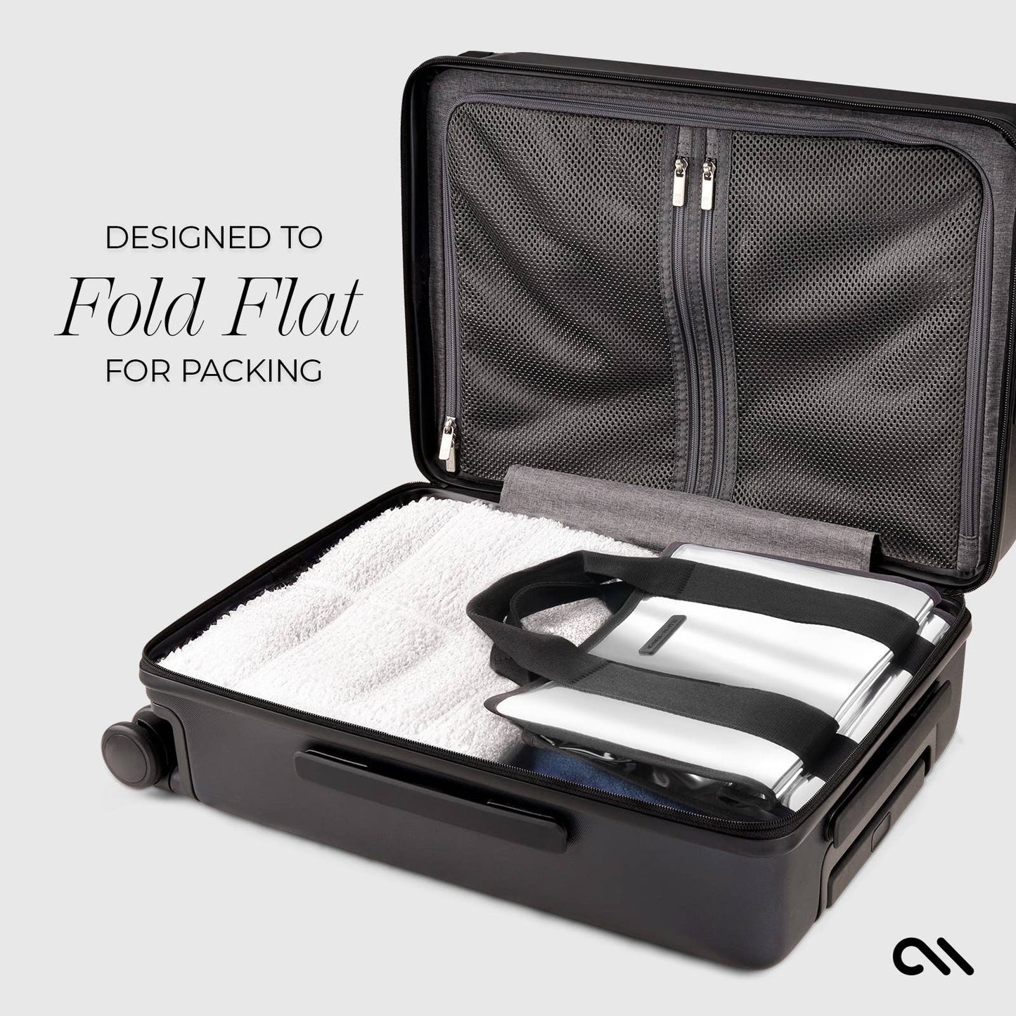 Case-Mate Silver Chrome Mini Zip Tote Bag