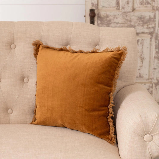 Rust Velvet Pillow