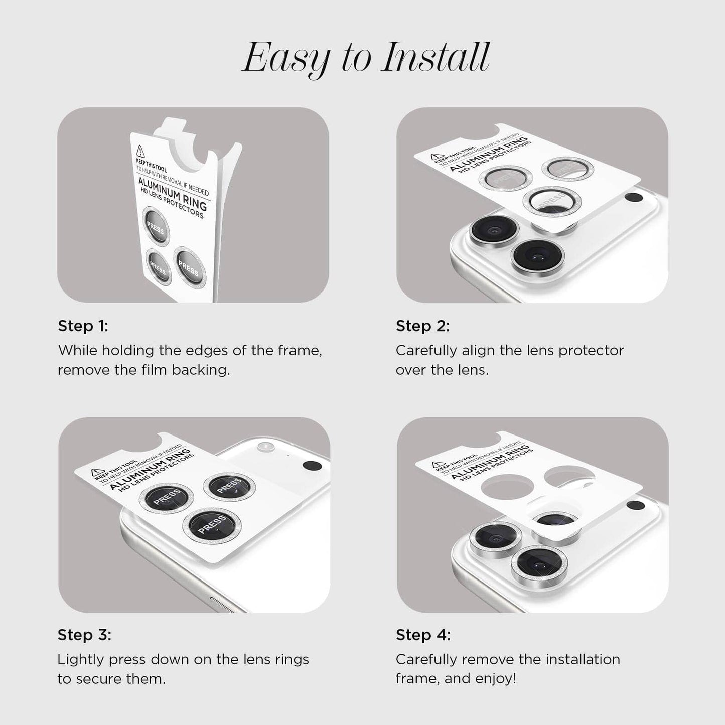 Aluminium Lens Protector Twinkle - iPhone 17 Pro/Pro Max