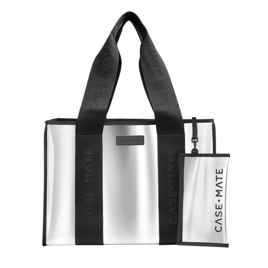 Case-Mate Silver Chrome Jelly Tote Bag