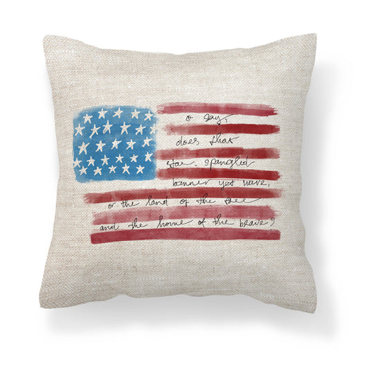 4th of July Flag Pillow
