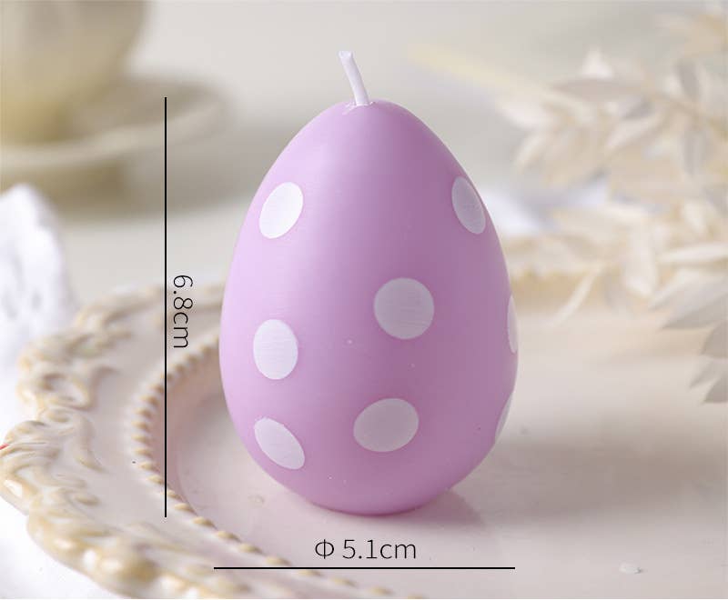 Easter Scented Macaron Egg Decorative Candle
