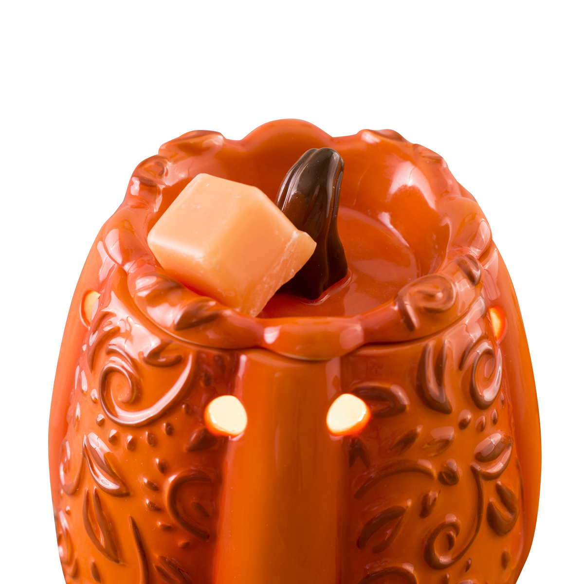 Swirly Pumpkin Fragrance & Wax Electric Warmer