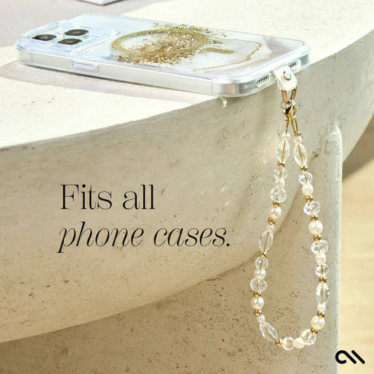 Crystal Pearl Gold Phone Charm by Case-Mate
