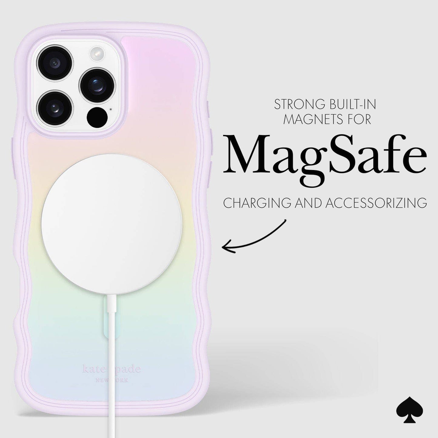 Kate Spade New York iPhone Wavy Opal Iridescent