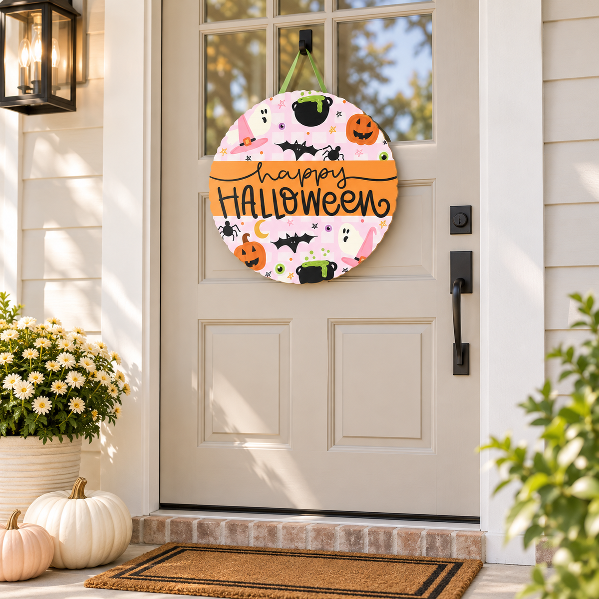 Happy Halloween Icons Door Hanger