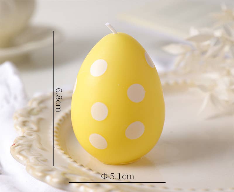 Easter Scented Macaron Egg Decorative Candle