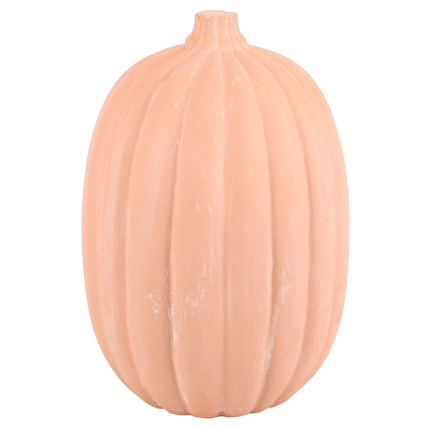 12" Terracotta Halloween Pumpkin Decoration