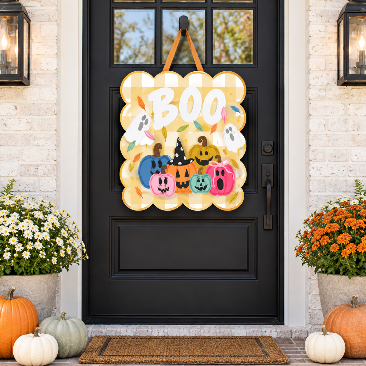 Jackolantern Square Door Hanger