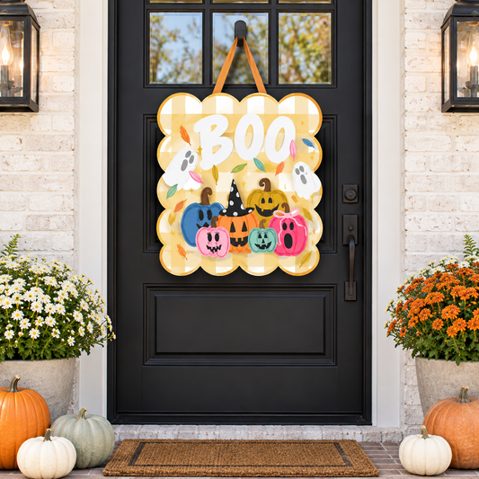 Jackolantern Square Door Hanger