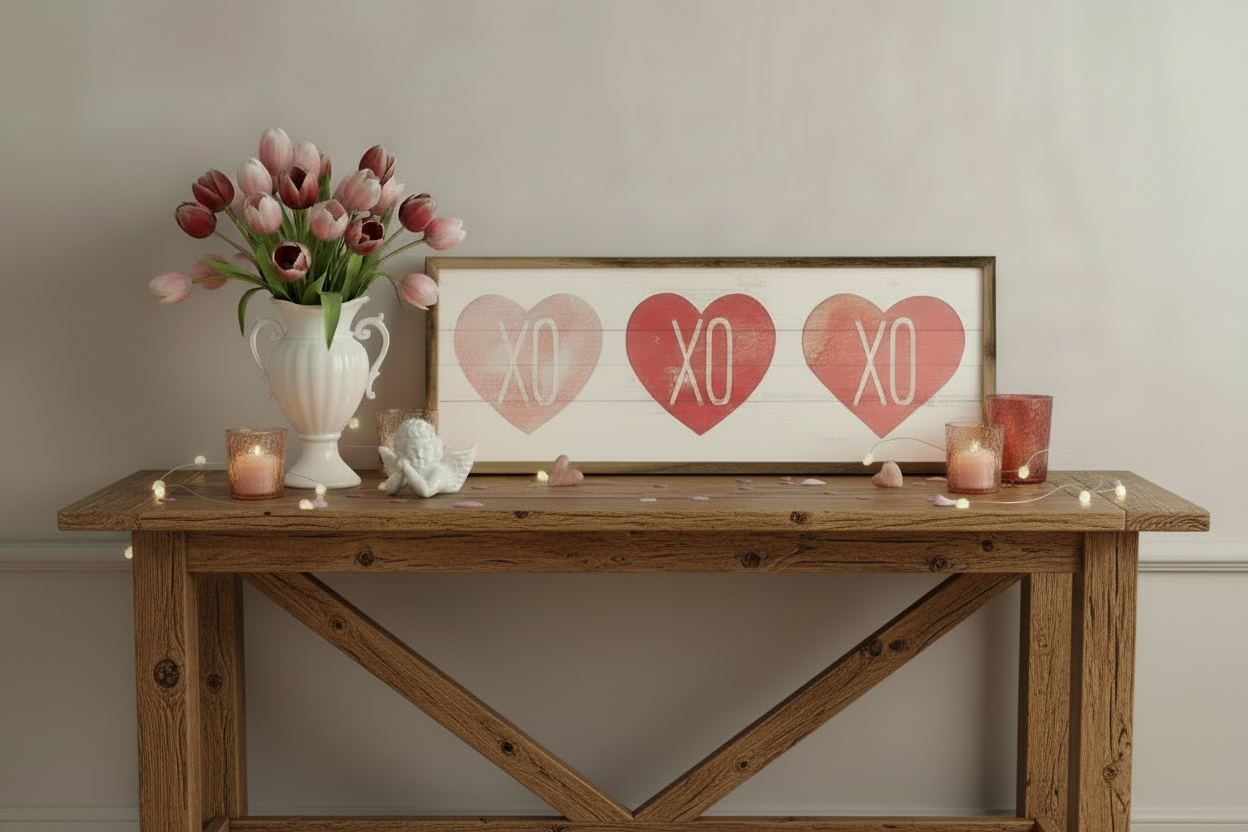 XO Hearts Whitewash