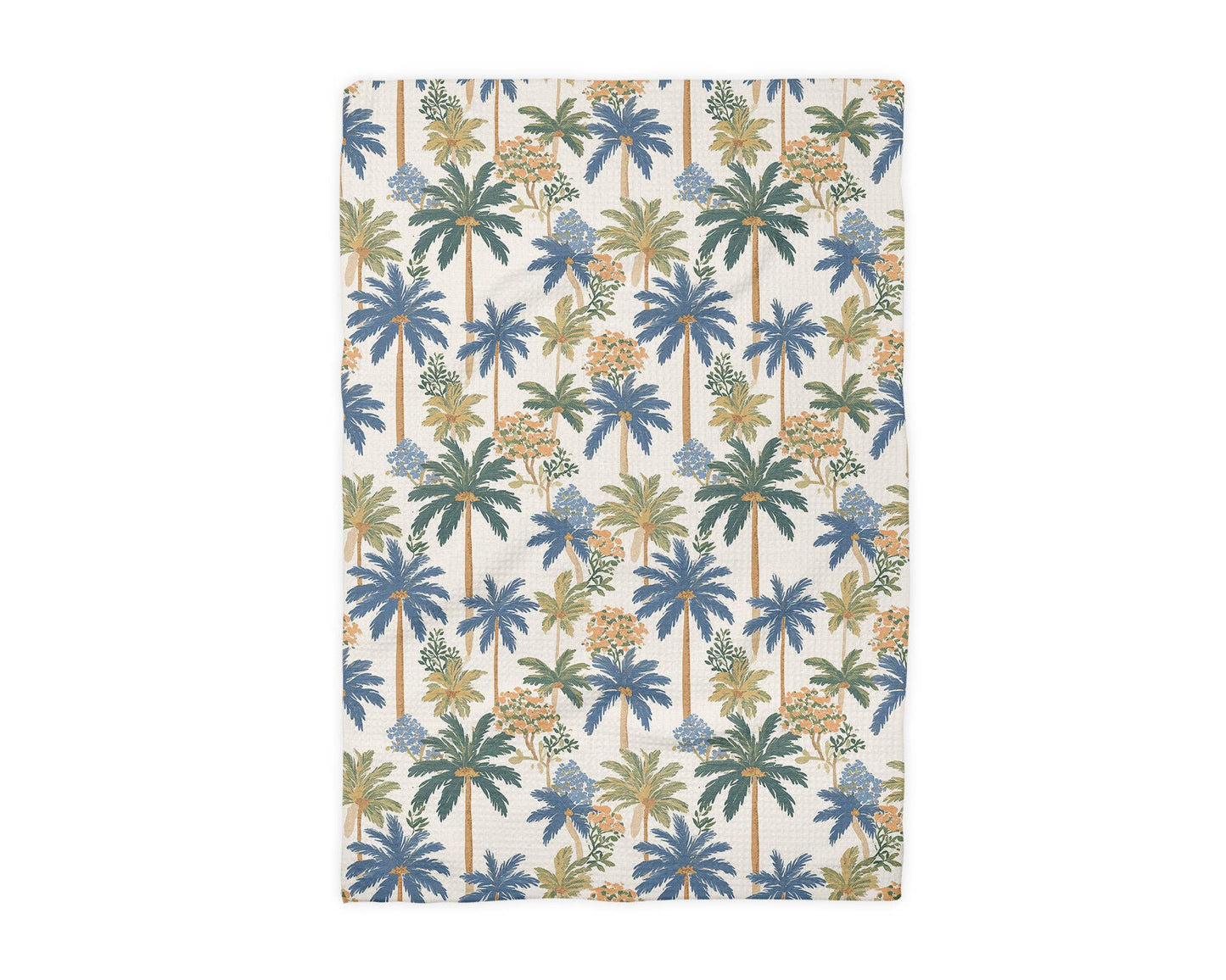 Palm Trees Coastal Beach Seaside Ocean Kitchen Towel Waffle