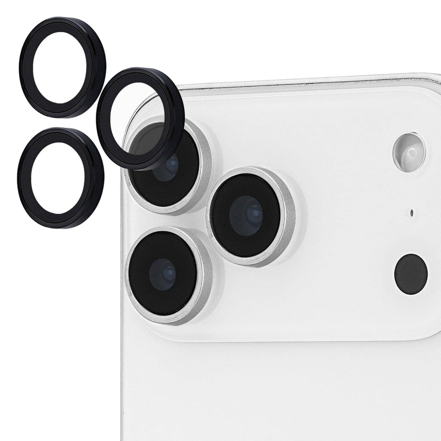 Aluminum Camera Lens Protector Black - iPhone 17 Pro/Pro Max