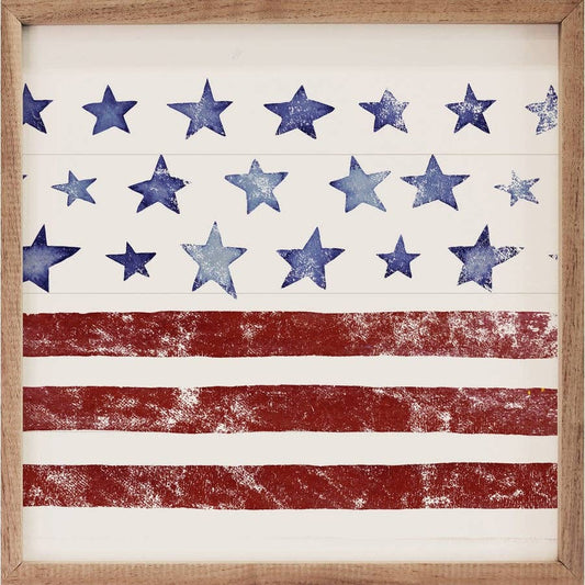 Pattern Stars And Stripes White