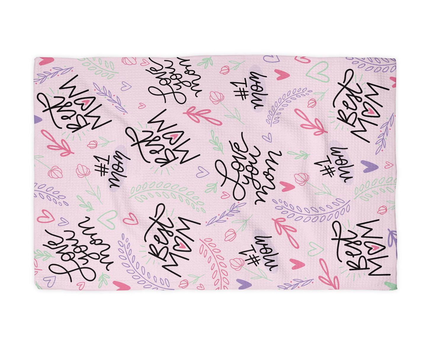 Mother's Day Gift Best Mom Present Kitchen Towel Waffle