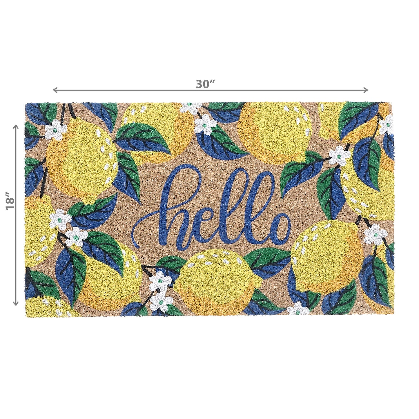 Coir Lemon "hello" Door Mat