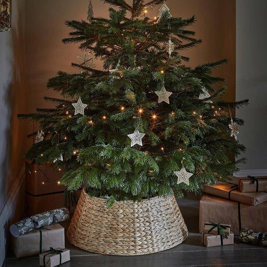 Water Hyacinth Round Foldable Tree Skirt