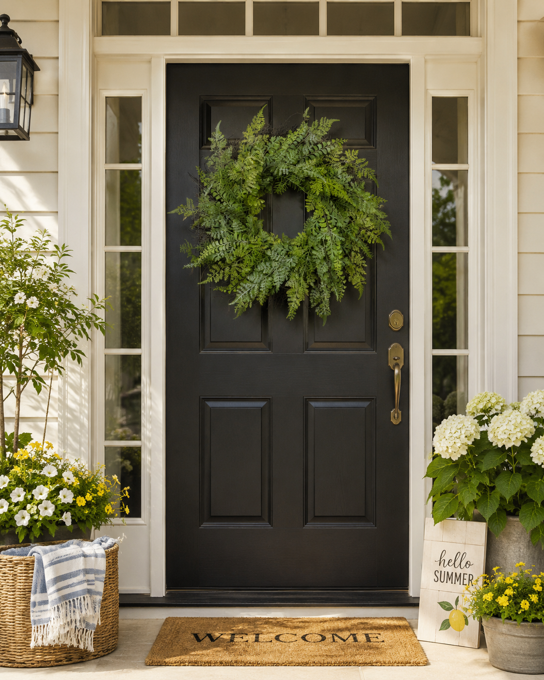 26" SOFT TOUCH MIXED FERN WREATH