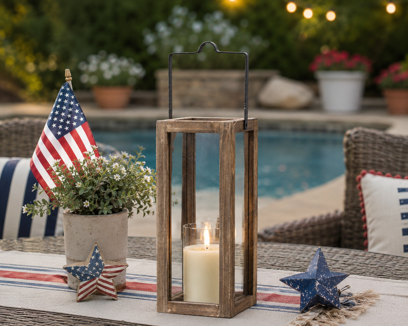 MABEL WOODEN LANTERN