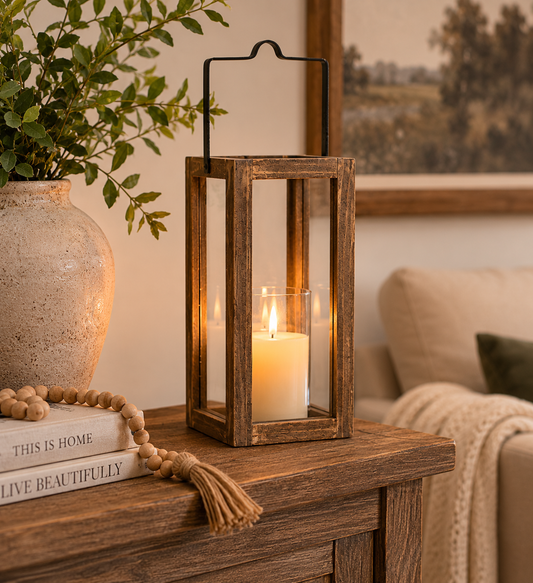 Mabel Wood Lantern by Ragon House