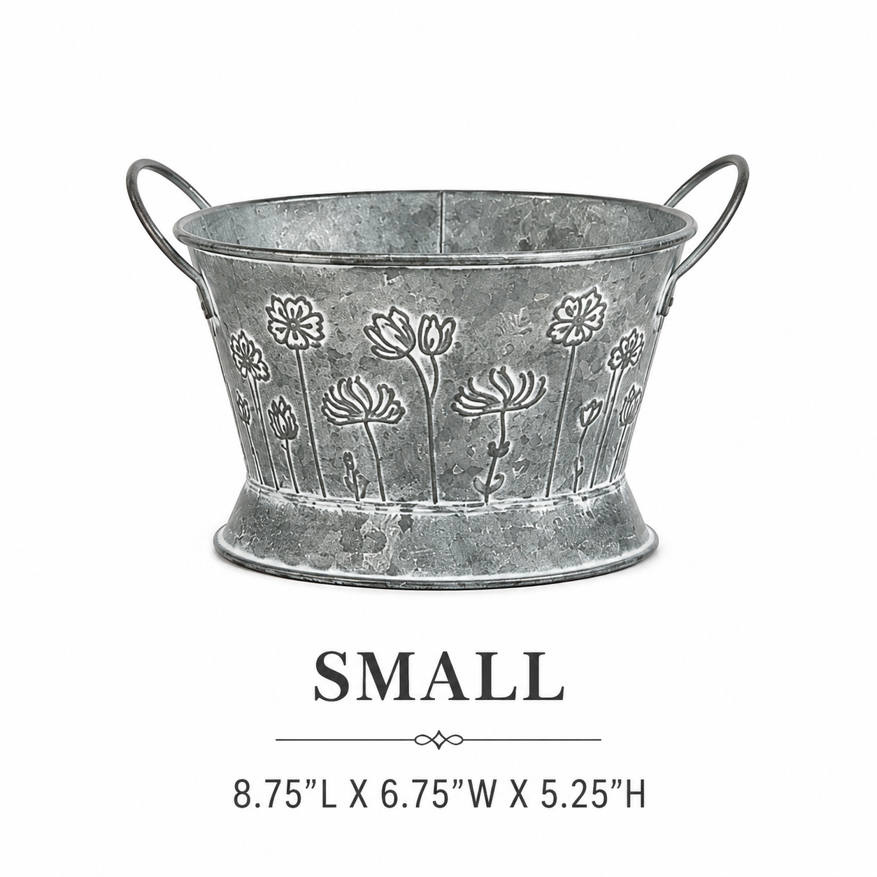 TWO HANDLE FLOWER BUCKETS (3 Sizes)