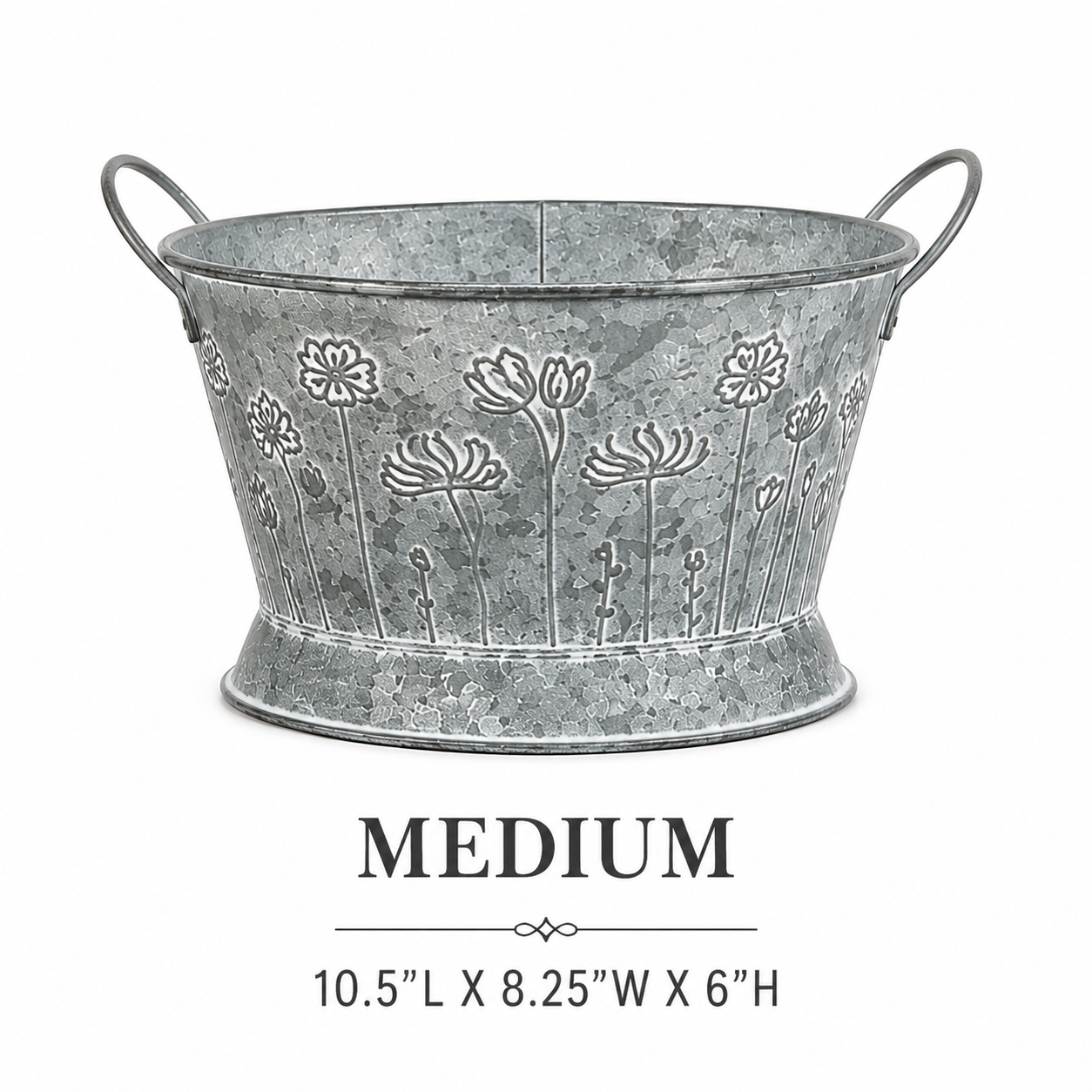 TWO HANDLE FLOWER BUCKETS (3 Sizes)