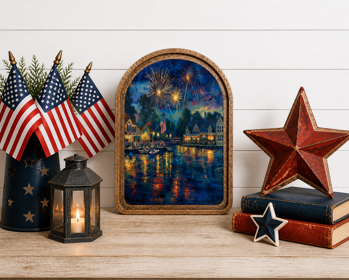 Arch Top 4th of July Framed Art