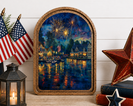 Arch Top 4th of July Framed Art