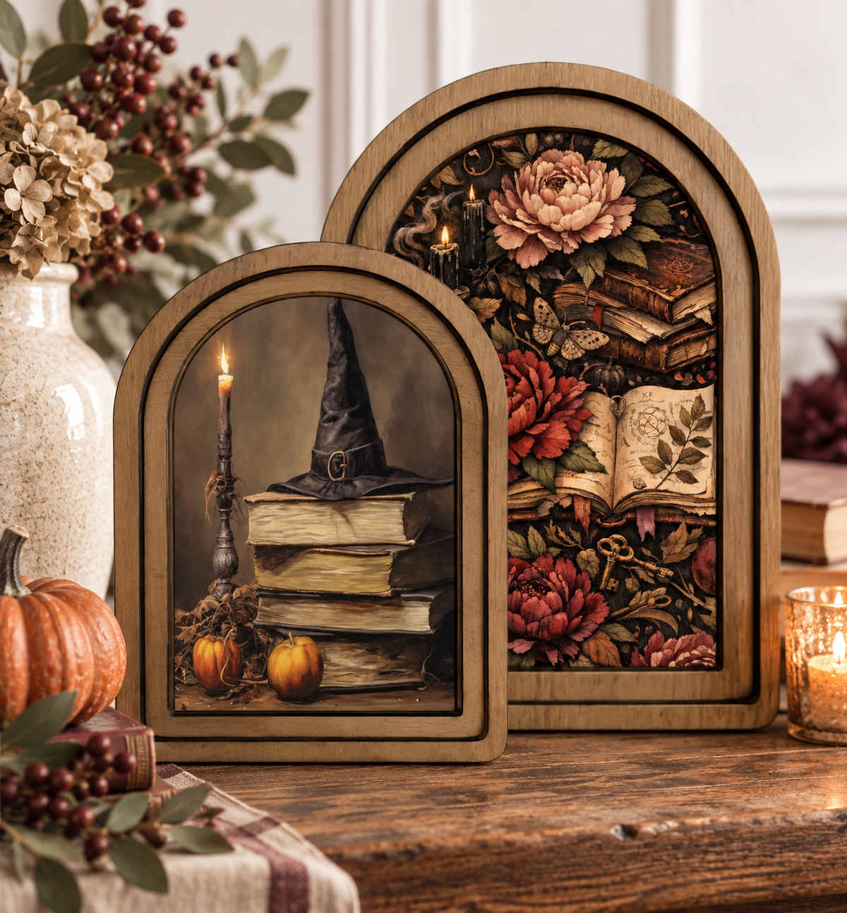 Witching Hour Layered Arch Framed Art Set by Redeemed Decor