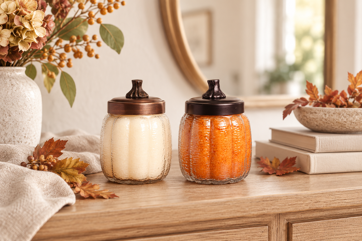 15oz Pumpkin Fall Scented Jar Candle