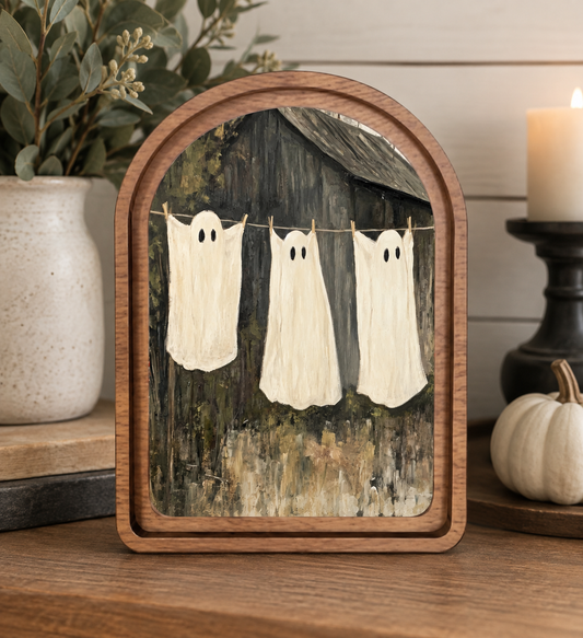 Ghost Laundry Framed Art