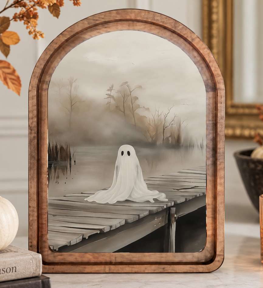 Ghost on the Dock Framed Art