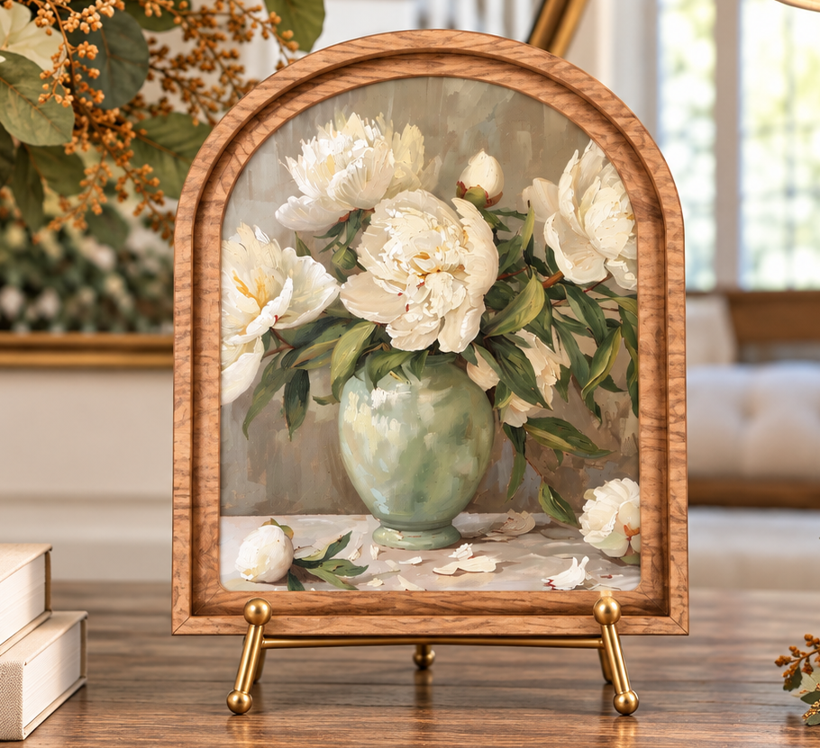 Provincial Muted Peony Framed Art