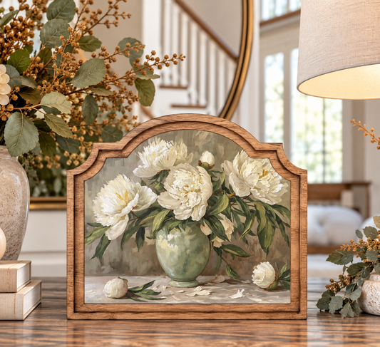 Provincial Muted Peony Framed Art